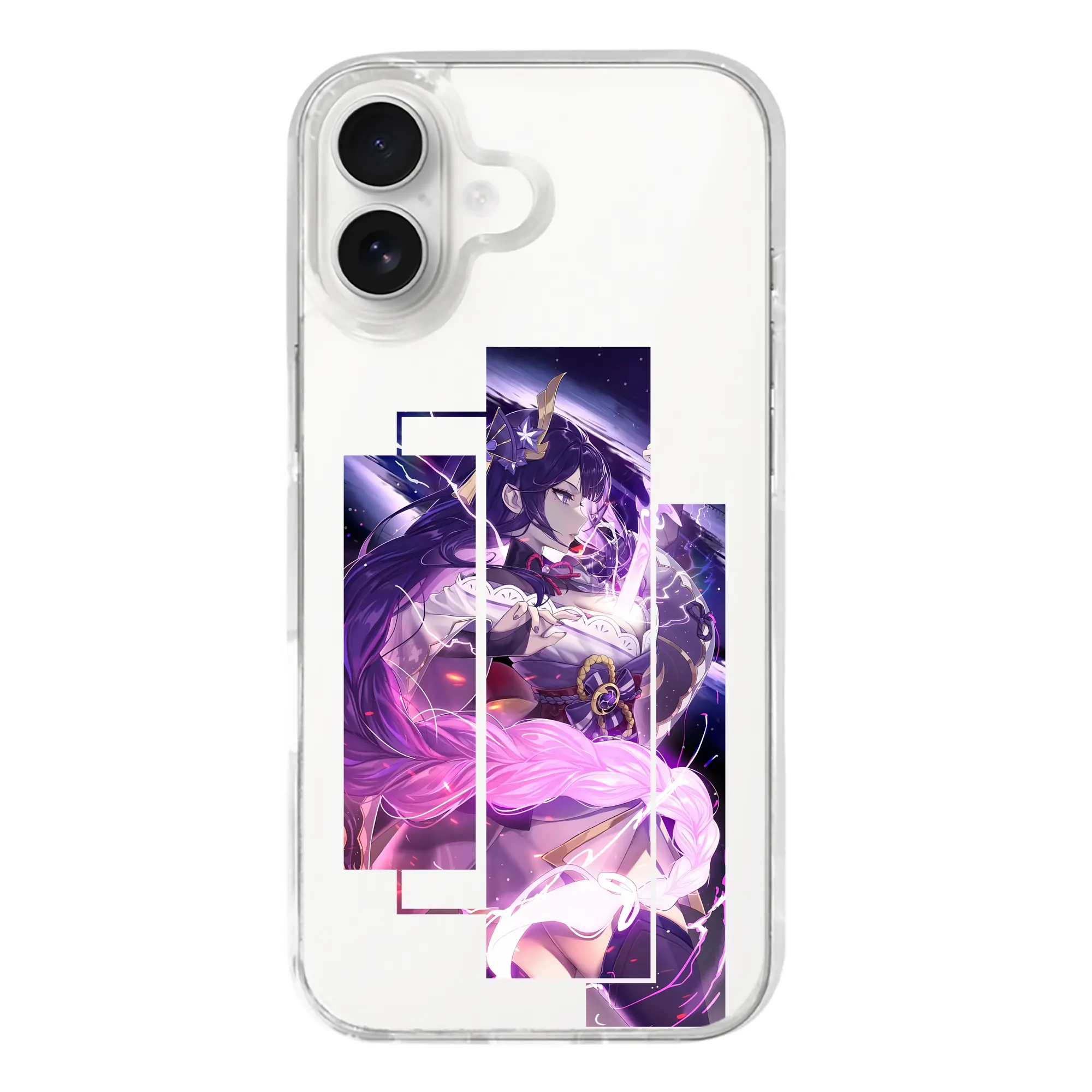 原 神 グッズ 雷電将軍 - iPhone 17シリーズ 透明スマホケース – 薄型・耐衝撃・精密フィット保護カバー